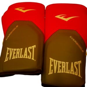 Pre-owned pink Everlast women's Boxing Pro style elite training gloves Level II.